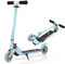 GYMAX Faltbare Kinderscooter, Kinder Roller mit LED leuchtenden Räder, Tretroller 3 höhenverstellbar bis 70kg belastbar, Kickscooter für Jungen & Mädchen ab 4 Jahre (Hellblau)