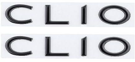 Generic Lot de 2 emblèmes de voiture en métal (noir, adaptés pour portière latérale conductrice, hayon arrière, installation facile)
