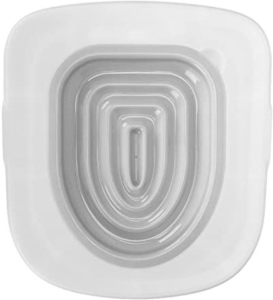 Kit De Entrenamiento para Inodoros para Gatos: Reutilizable, Respetuoso con El Medio Ambiente, Universal para Entrenador De Inodoros para Mascotas con Bandeja Blanca Y Soporte Interior (Gris)