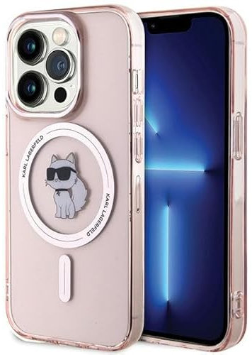 Karl Lagerfeld KLHMP15LHFCCNOP Hülle für iPhone 15 Pro 6.1 Rosa hardcase IML Choupette