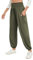 Famulily Frauen Yoga Atmungsaktive Hose Hohe Taille Bequeme Tanz Sweathose Trainingsanzug Bottoms Jogger Hose Armeegrün M