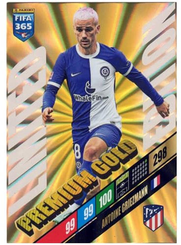 Panini Fifa 365 Karten 2024 - Trading Cards - Sammelkarten - Limited Edition Card - Auswahl (Antoine Griezmann - Premium Gold)