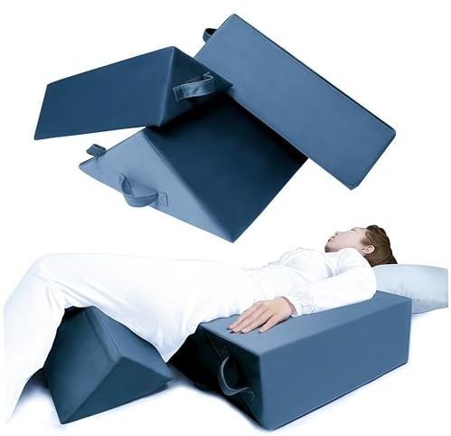 SJFFDP 3PCS Positioning Wedge Pillow Set, Bed Wedges & Body Positioner