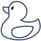 Tattwo.me – Temporäre Tattoos für Erwachsene und Kinder, hält 2 Wochen, wasserfest – Ente – Pflanzliche Tinte – EU-Kosmetik-Zertifikat – (P0753)