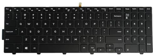 Table-King Clavier de rechange rétroéclairé avec distribution américaine pour Dell Inspiron 15 3000 5000 3541 3542 3543 3551 3552 3558 3593 3567 5542 5545 5547 5755 5551 5551 551 558 552 5758 5759