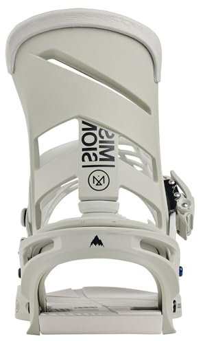 Burton Snowboardbefestigung Mission Gray Cloud Herren – Herren – Größe L – Grau