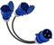 Btstil 32 A maschio su 2 prese da 16 A, splitter di potenza a 2 vie, adattatore per caravan con cavo di collegamento IP44