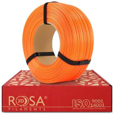 ROSA 3D ASA Filament 1.75 mm für 3D Drucker - Druckmaterialien 3D Drucker Technische Filament - 3D Printing Materials 3D Drucker Zubehör - Saftige Orange Refill 1 kg
