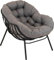 Relaxstuhl Cozy Stone - Grau - Relaxsessel Loungesessel Stuhl Gartenstuhl Aluminium Olefin Schwarz Grau Outdoor Garten Terasse Balkon 97 x 101 x 93 cm