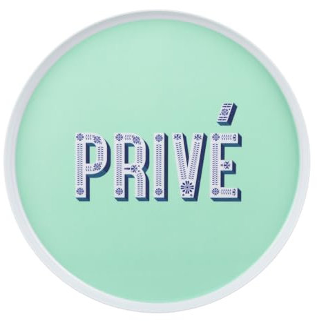 Vassoio melammina 25 cm verde Maiolika