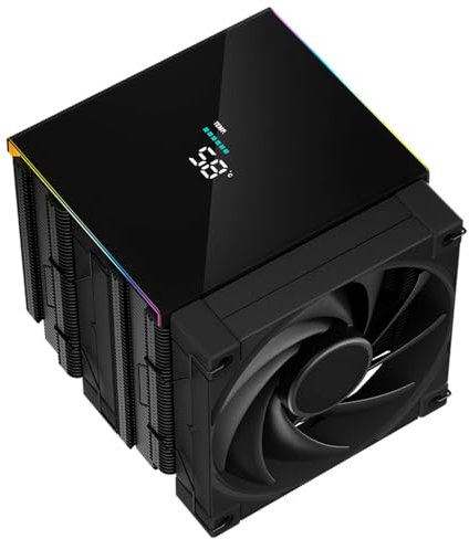 ICOLER AK620 Digital CPU Air Cooler ,All-Black 6 Copper Heat Pipes ,Dual-Tower CPU Cooler,SuitableFor Intel LGA 1700/1200/1151/1150/1155 AMD AM5/AM4