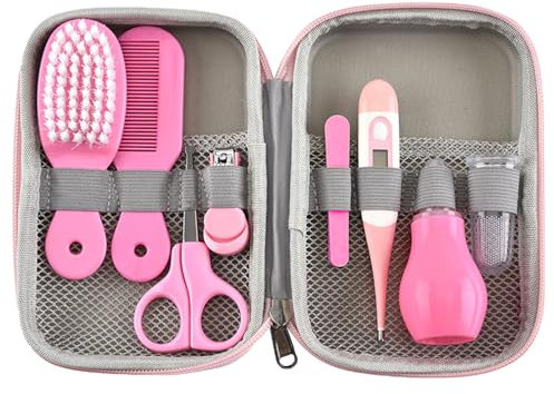 Trousse De Soin Bébé, Bébé Naissance Set, Trousse De Toilette Bébé, Naissance Kit De Soins Des Ongles Pour Bébé, Professionnel Kit De Toilettage Pour Nouveau-né, Pour Les Voyages Et La Maison