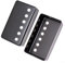 Coque en métal pour micro de guitare électrique style LP 50 mm/52 mm Espacement des pôles avec design élégant (52 mm noir)