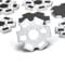 CHANZON 25 Stück 1W 3W 5W LED Kühlkörper (2 polig weiß) Aluminium Grundplatte PCB Leiterplatte Substrat 20 mm Stern DIY Kühlkörper Kühlung für COB Hochleistungs LED Chips Lampenperlen 1/3/5 Watt