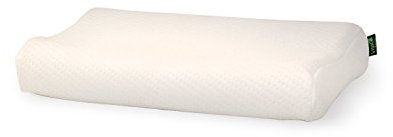 VitaL | Nackenkissen | Nackenstützkissen | Nackenwelle | Kopfkissen | offenzelliger Visco Schaumstoff | Modell A | 55 x 30 x 7,5 cm | Bezug: Cool and Dry