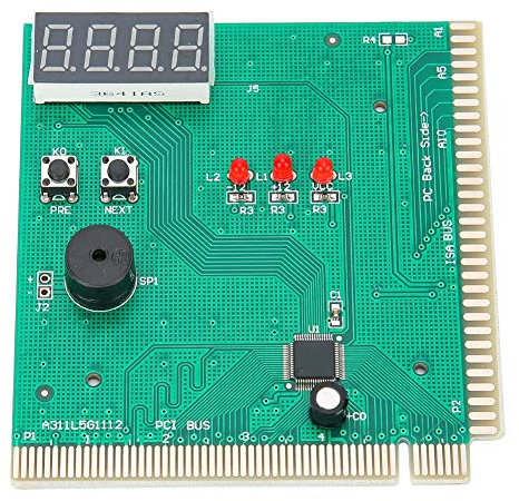 VBESTLIFE PC Motherboard Diagnostic Card, 4-Digit Card PC Analyzer Computer Diagnostic Motherboard POST Tester for PCI & ISA