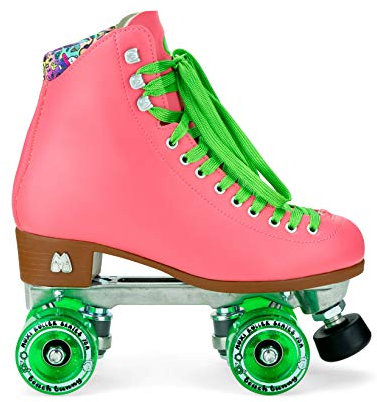 Moxi Skates - Strandhäschen - Modische Damen Rollschuhe | Wassermelone | Größe 6