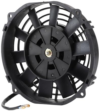 Universal Electric Fan-KIMISS 10 Blades Electric Cooling Radiator Fan Universal Electric Fan 8in for Radiator Auto Cooling Air Conditioning 12V 80W