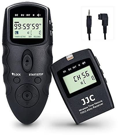 JJC Wireless Remote Control Wired Shutter Release Cord Intervalometer Timer for Sony A33 A35 A37 A57 A65 A77 77M2 A99 99M2 A200 A300 A350 A500 A550 A560 A700 A850 A900