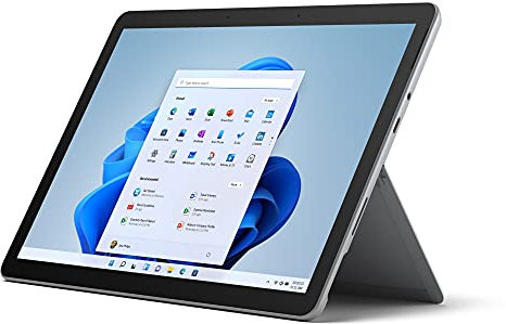 Microsoft Surface Go 3 - 10.5 Inch 2-in-1 Tablet PC - Silver - Intel Pentium Gold G5600, 8GB RAM, 128GB SSD - Windows 11 Home S - Device only, 2021 model
