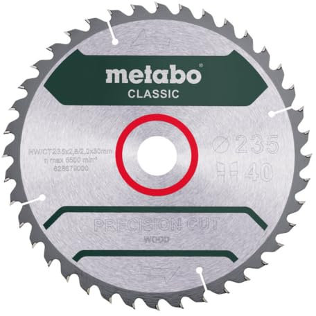 Metabo Sägeblatt precision cut wood - classic, 235x2,8/2,0x30 Z40 WZ 15° /B
