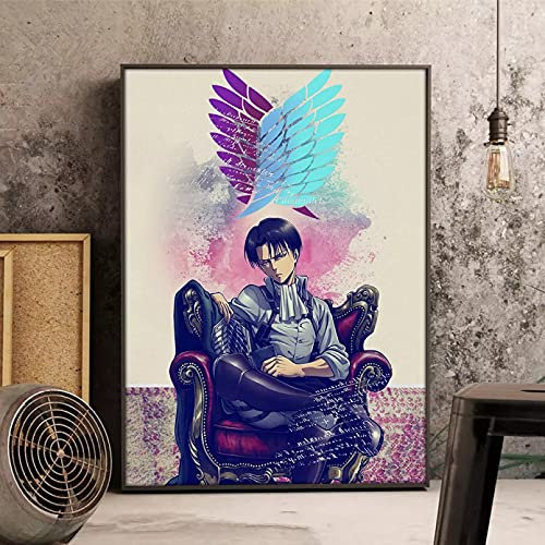 USCMN DIY Anime Diamond Painting Attack on Titan of Diamond Einstellung Diamant Mosaik Volldiamant Stickerei Kreuzstich Kits-40x50cm