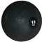 Tex idea Medizinball 12 KG Slam Ball Griffige Oberfläche Gewichtsball Fitnessball Gummi Workout Schwarz