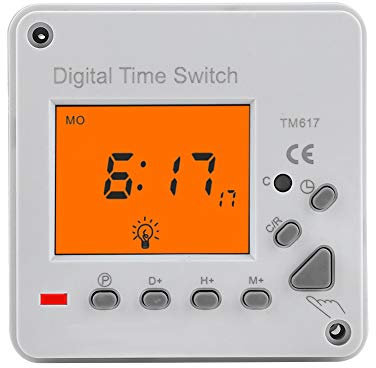 220 V Zeitschaltuhr, 7 Tage 168 Stunden Programmierbarer Digitaler Timer, Intelligenter Zeitschalter, Elektrischer Zeitschalter für Den Innenbereich für Haushaltsgeräte(220 V Wechselstrom)