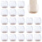 CEEYSEE 40 PCS Chair Leg Caps Floors Protector Silicone Covers Rubber Caps Circular Feet Pads for Square Legs 16-20mm & Round Legs 21-25mm