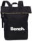 Bench Damen City Girls fold over Rucksack Kurierrucksack Daypack Backpack 64187, Farbe:Schwarz
