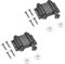 TERF® Push to Open Door Catch Black Double Magnetic Pressure Touch Release Catches Latch for Open and Close The Door with a Single Push including Fixing Screw - Pack of 2