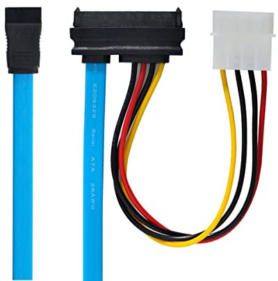 CY Cavo SAS SFF-8482 SAS 29 Pin a SATA 22Pin Hard Disk Drive Raid Cavo di prolunga con IDE 4Pin Porta di alimentazione