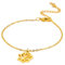 kkjoy Lotusblumen-Armband, Edelstahl, Yoga-Lotus-Anhänger, inspirierendes Schmuck, Geschenk für Frauen