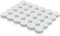 PYJLBX Fridge Magnets, 30 Pack Strong Magnet Small Magnets Whiteboard Magnets, Crafts Magnets, Colourful Mini Round Magnets Heavy Duty Magnets for Whiteboard, Crafts,Notice Board,Fridge,Office (White)