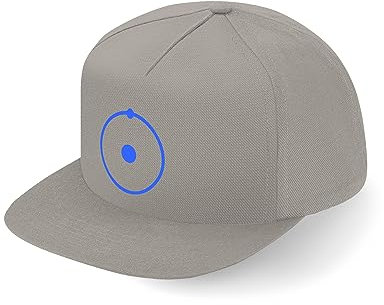Lauthings Hydrogen Atom Science Physics Fullcap Art Flat Bill Snapback Cap, grau, Einheitsgröße