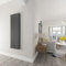Skybathroom | 1600x544mm Vertical Anthracite Flat Double Panel Tall Upright Central Heating Radiator