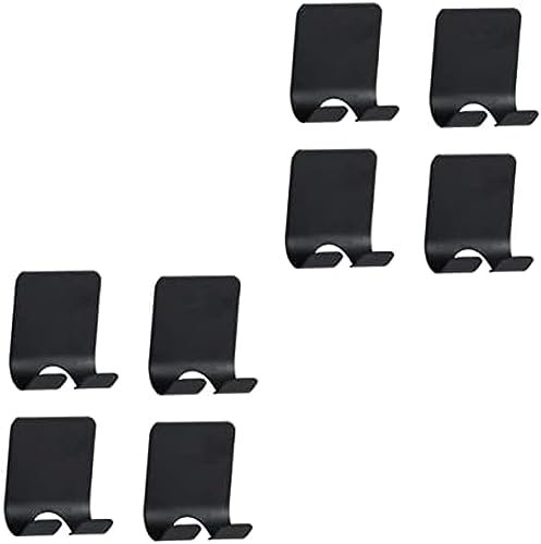 8 Stück Rasierer-Aufhänger, Wandhaken, Handtuchhaken, Aufbewahrungshaken, Badezimmer-Klebehaken, Schrankhaken, Rack, Waschlappen-Haken, Rasierer-Aufhänger, Rasierer-Ständer-Steckerhaken, Schwarzer