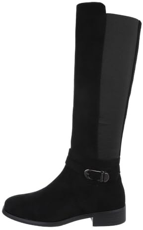 Ital Design Damen Stiefel mit Reißverschluss und Blockabsatz, runde Spitze
