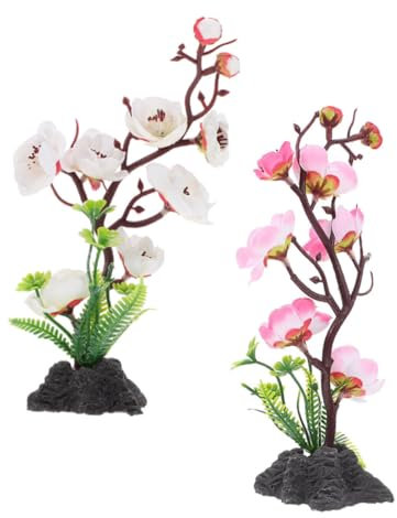 HOMSFOU 2 Pezzi Di Piante Artificiali Giapponesi Decorazioni Per Piatti Di Sushi Per Cucina E Ristorante Fiore Di Simulazione Decorazione Di Fiori Artificiali Giapponesi Acquario Piatto