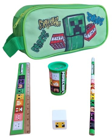 MINECRAFT Schreibset, grün, schreibset