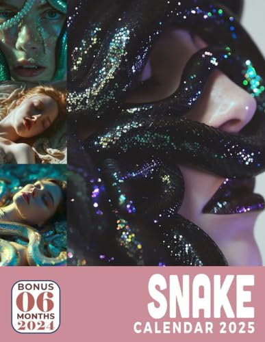 Snake Calendar 2025: 18-Months Covering 2024-2025 about Creative Photography, Large Grid with Dedicated Notes Section for Easy Planning, Organizing