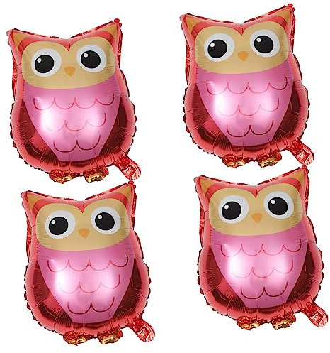 WESIEVYA 4stücke Eulen Folienballons Tier Ballons Für Geburtstagsfeiern Dekorationen Für Kindergeburtstag Kreative Und Festliche Party Deko