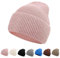 NebulaGlam Mütze Warm Mützen Wintermütze Strickmütze Weiche Winter Beanie Mütze Grobstrick Wintermützen für Herren und Damen für Outdoor Sports (Rosa)