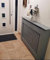 Grey Vertical Slat Radiator Cover (Small)