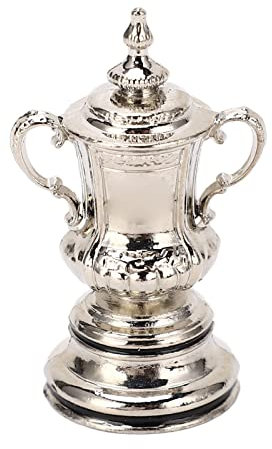 Leopacat Football Trophy,Mini Soccer Game Trophy Cup Model, High Simulation Metal League Ornaments Decor Awards Trophies Prizes 4.5cm for Table Bookshelf Living Room Sports Tournaments Competitions