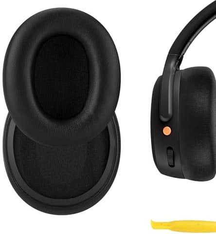 Geekria QuickFit Replacement Ear Pads Compatible with Skullcandy Crusher ANC 2 Headphones, Repair Parts (Black)