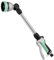 RESTMO 48cm Watering Lance, Long Metal Spray Lance | 180° Adjustable Ratcheting Head | 7 Spray Patterns Extension Hose Wand, Perfect Garden Sprayer Gun to Water Hanging Baskets, Shrubs,Cyan