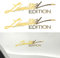 Flaconi 2PCS Car Emblem,Limited Edition Car Emblem,Limited Edition Emblem Badge,3D Metal Sticker for Car,Car Sport Badge,Car Sport Emblem,Sport Badge,Suitable for All Cars,Trucks (Gold-2PCS)