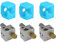 TH1000XUE 3PCS for flsun Q5 3D Drucker Hotend Kit Teile 4in1 Extruder 0,4mm Messing Düse Wärme Block Metall Throat heatbreak Rohr Zubehör