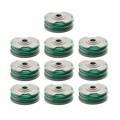 WIIYENA Trimmer Spool Line for Flymo for Contour for 500E 580E 650E 5000E Line Spools Grass Cutter Accessories Wire Trimmer Cable(10 PACK)